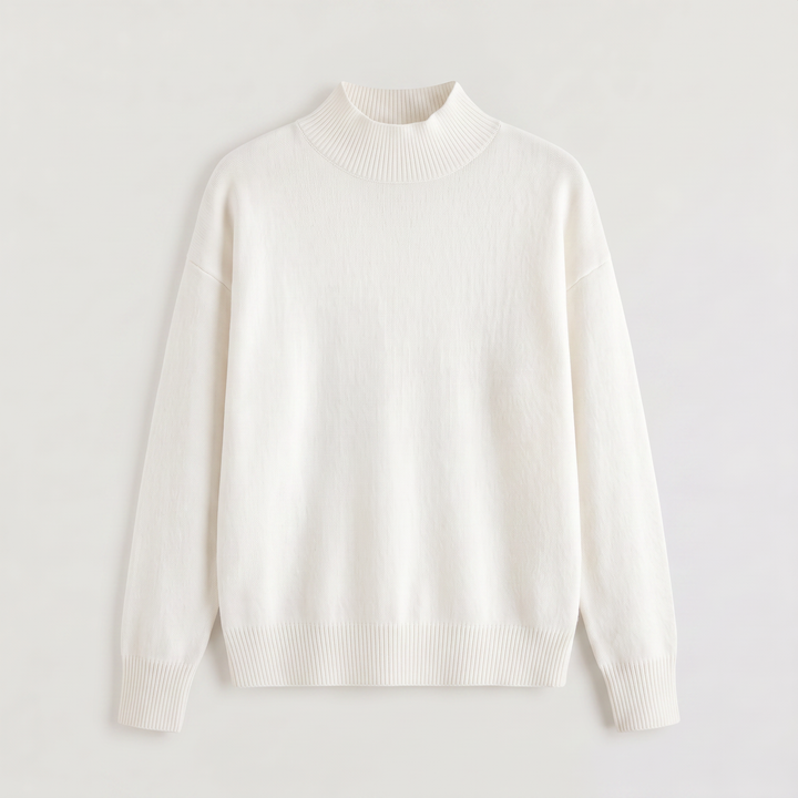 Half-Neck Knitted Sweater