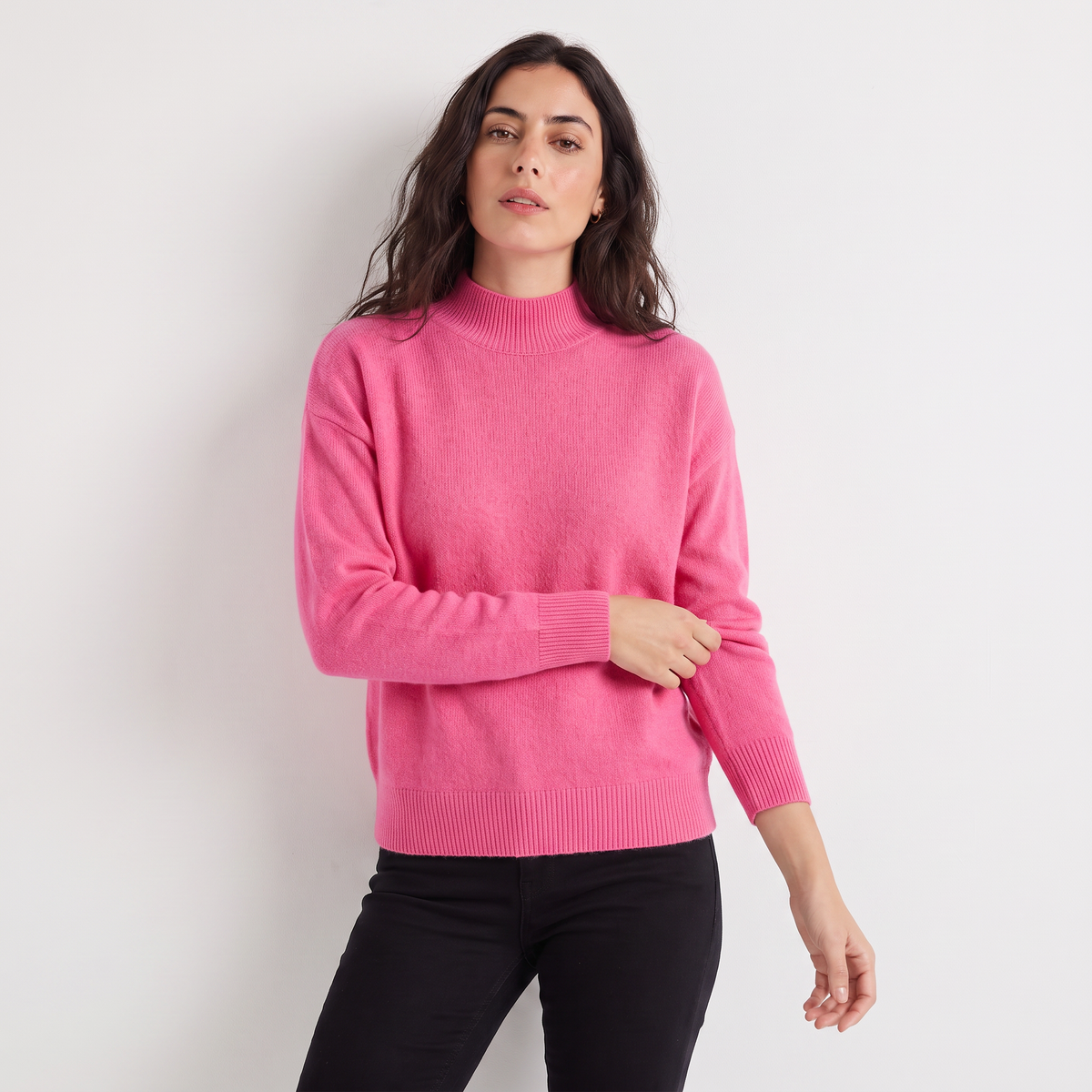 Half-Neck Knitted Sweater