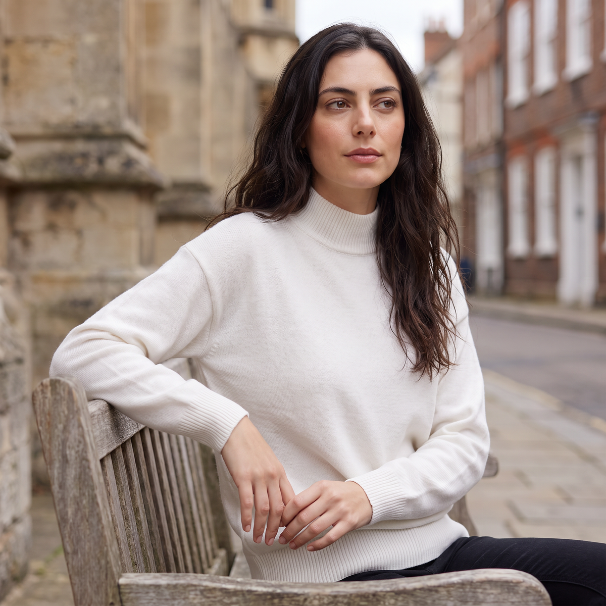 Half-Neck Knitted Sweater