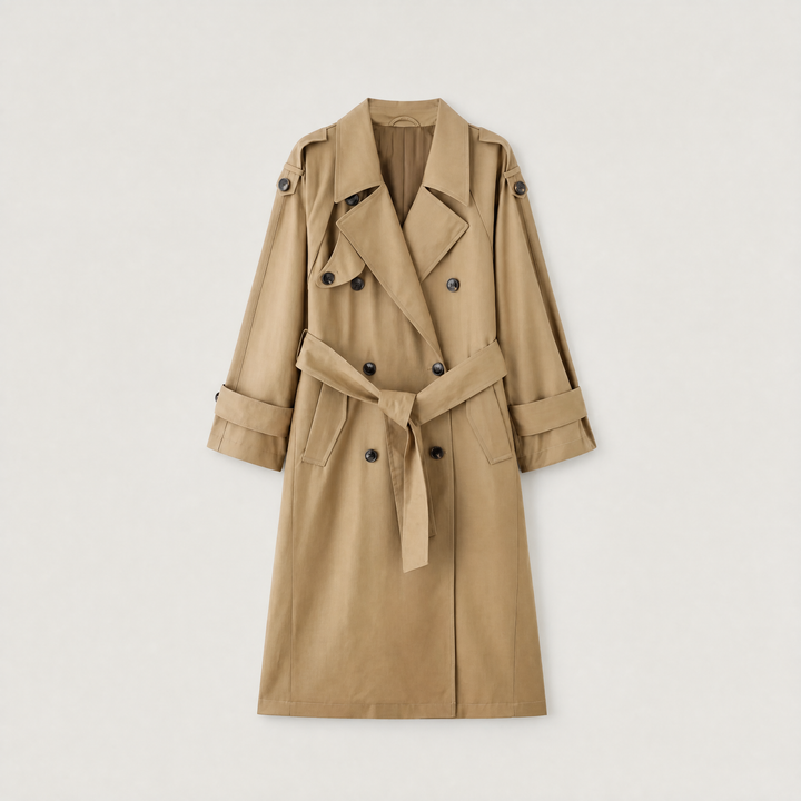 Oversized Double-Breasted Trench Coat