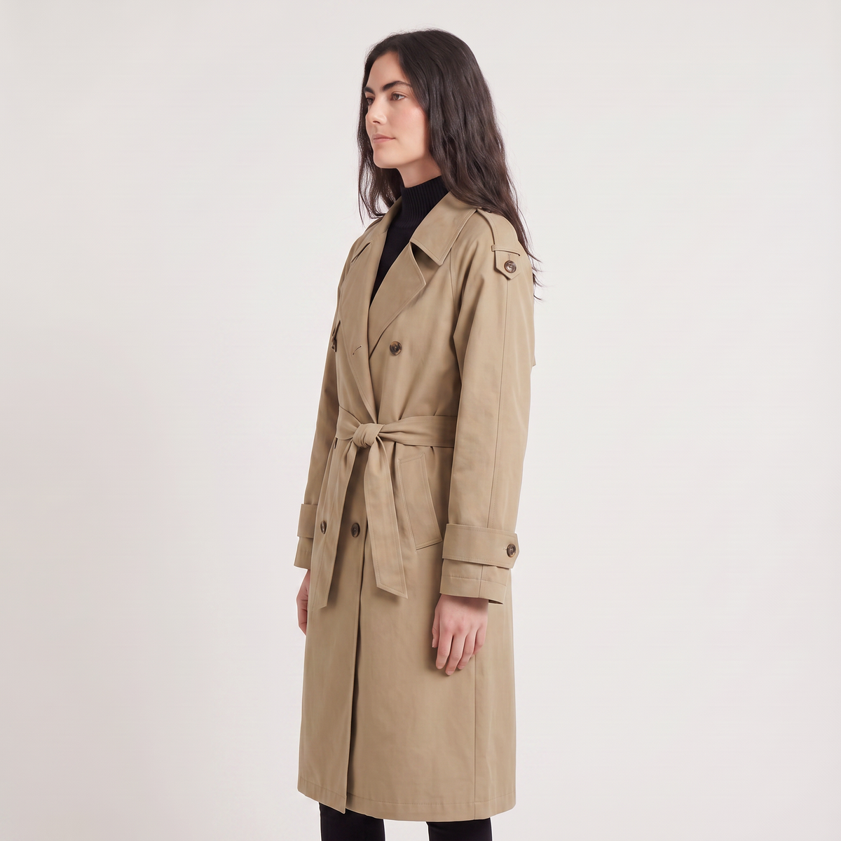 Oversized Double-Breasted Trench Coat