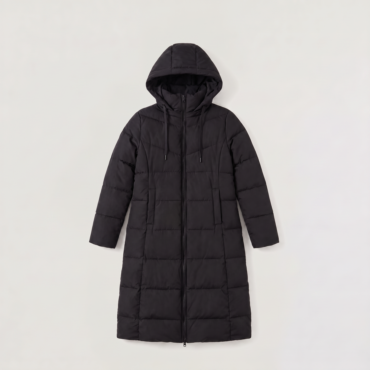 Long Hooded Puffer Coat - Winter and Autumn Jacket