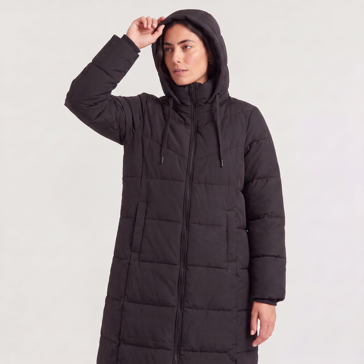 Long Hooded Puffer Coat - Winter and Autumn Jacket