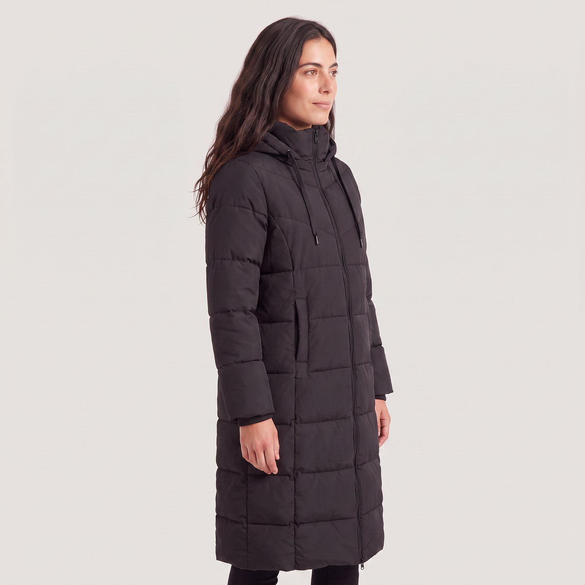 Long Hooded Puffer Coat - Winter and Autumn Jacket