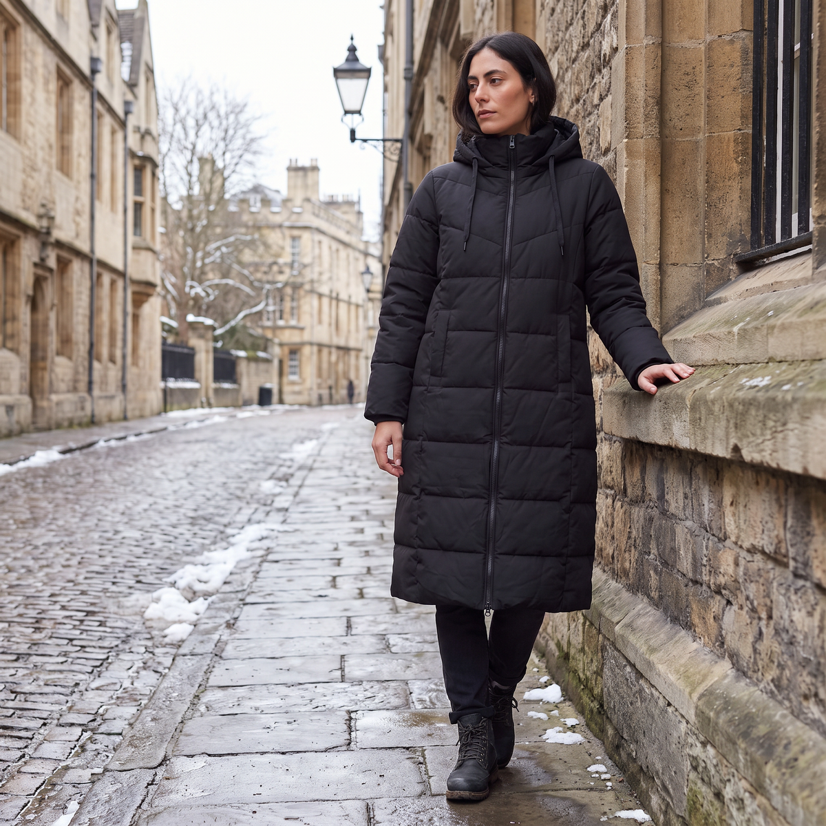 Long Hooded Puffer Coat - Winter and Autumn Jacket