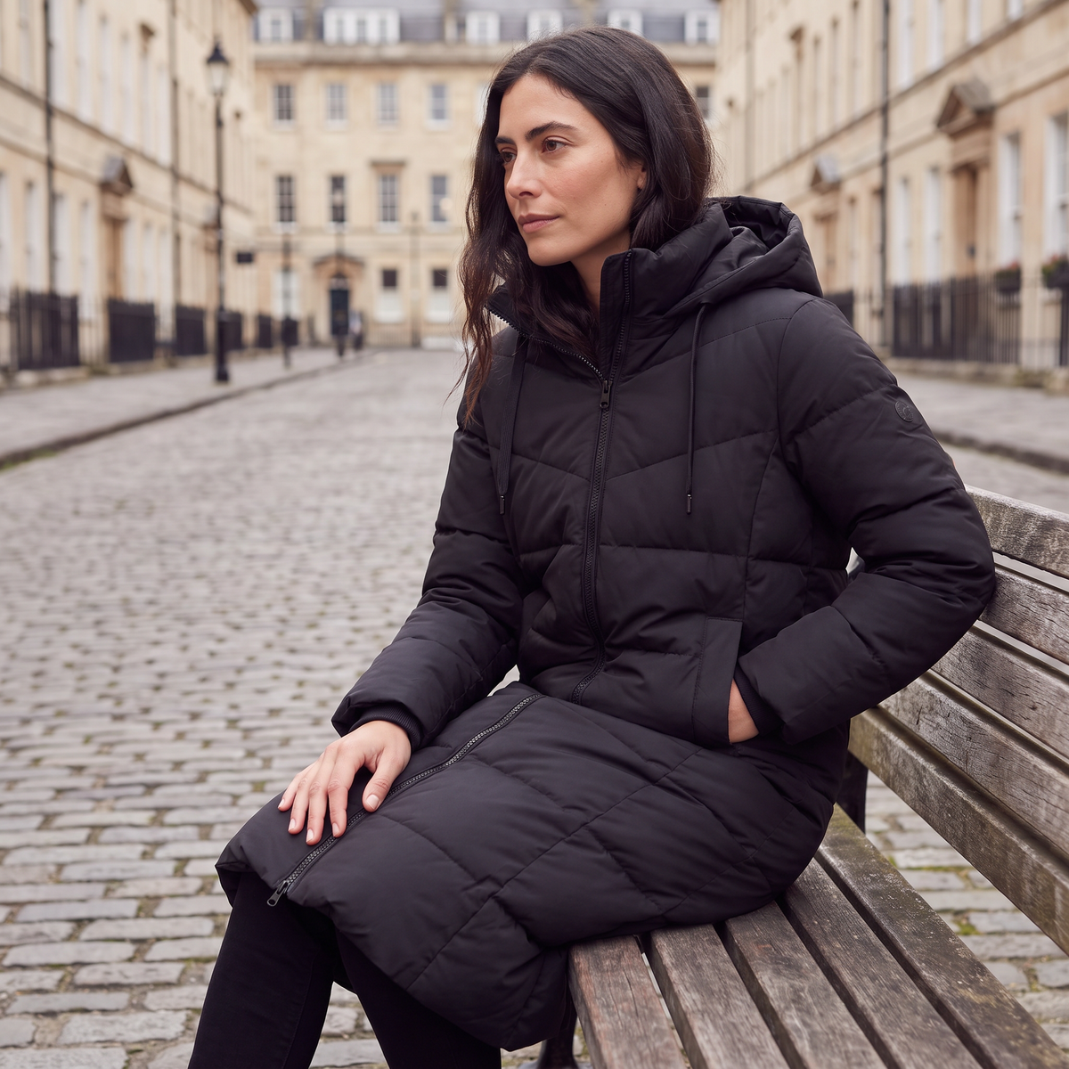 Long Hooded Puffer Coat - Winter and Autumn Jacket