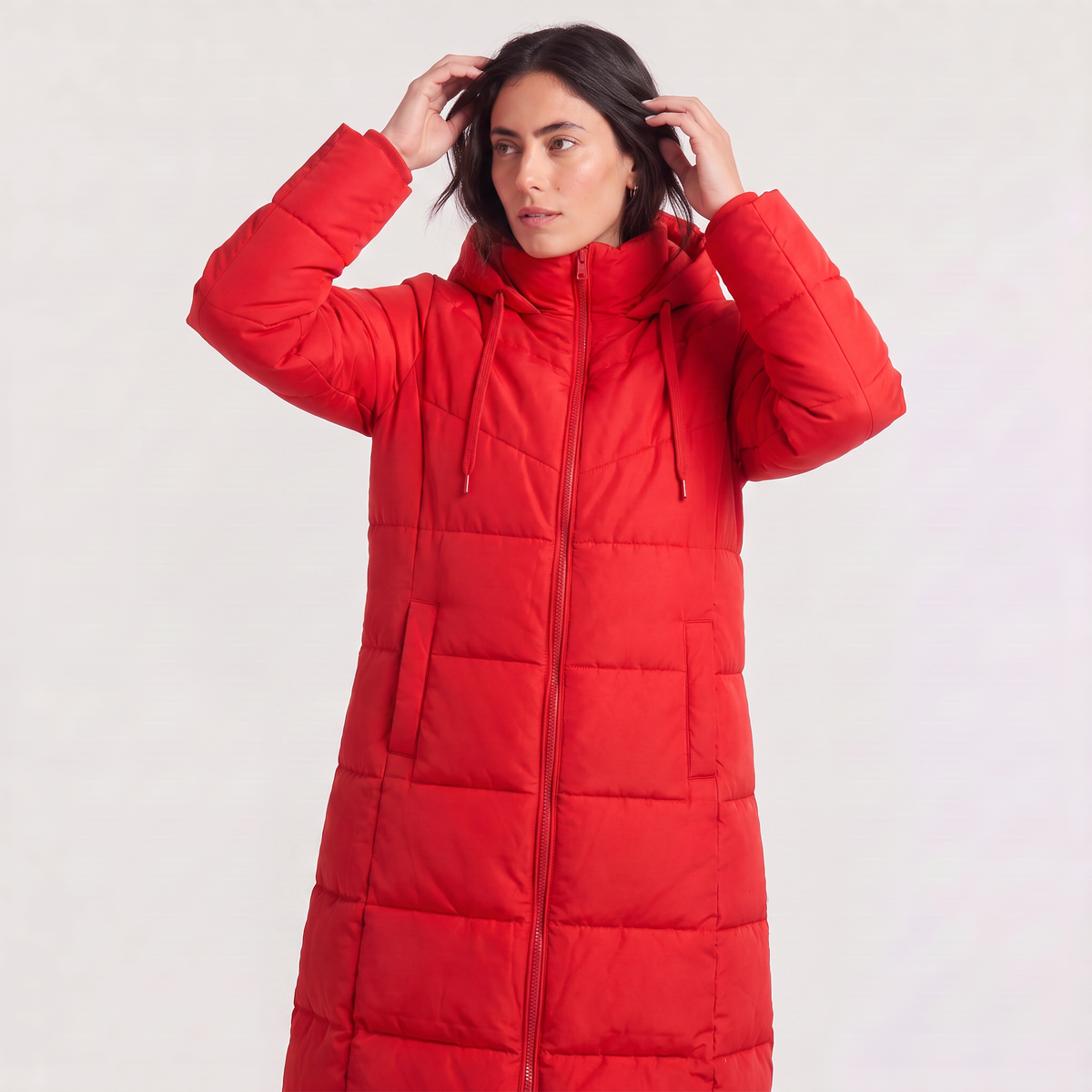 Long Hooded Puffer Coat - Winter and Autumn Jacket