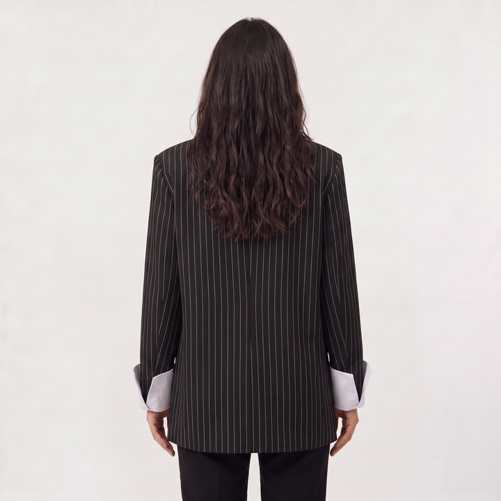 Oversized Striped Blazer