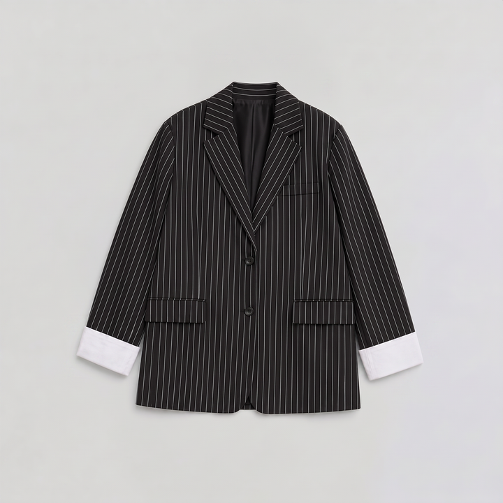Oversized Striped Blazer