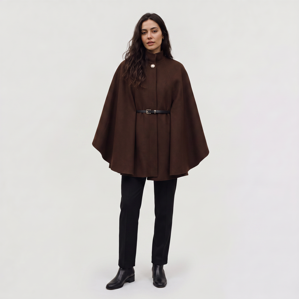 Long Knit Poncho – Cape Coat
