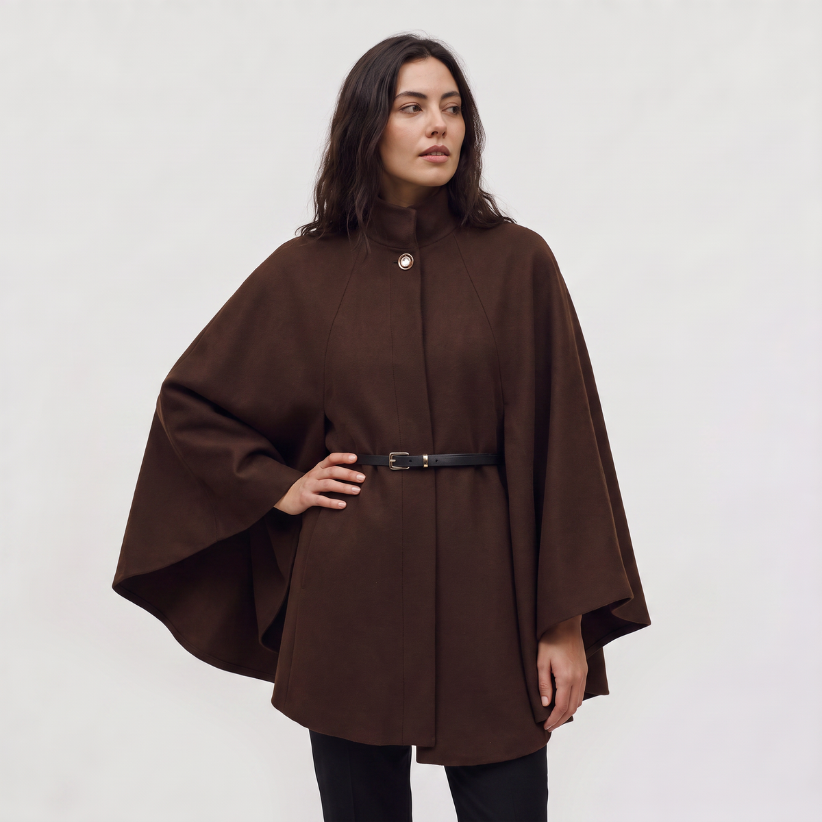 Long Knit Poncho – Cape Coat