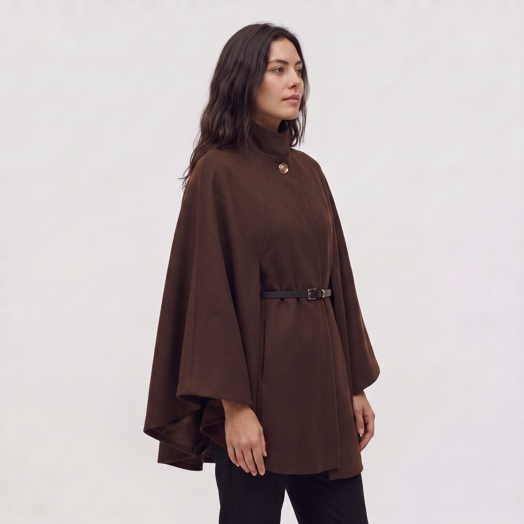Long Knit Poncho – Cape Coat