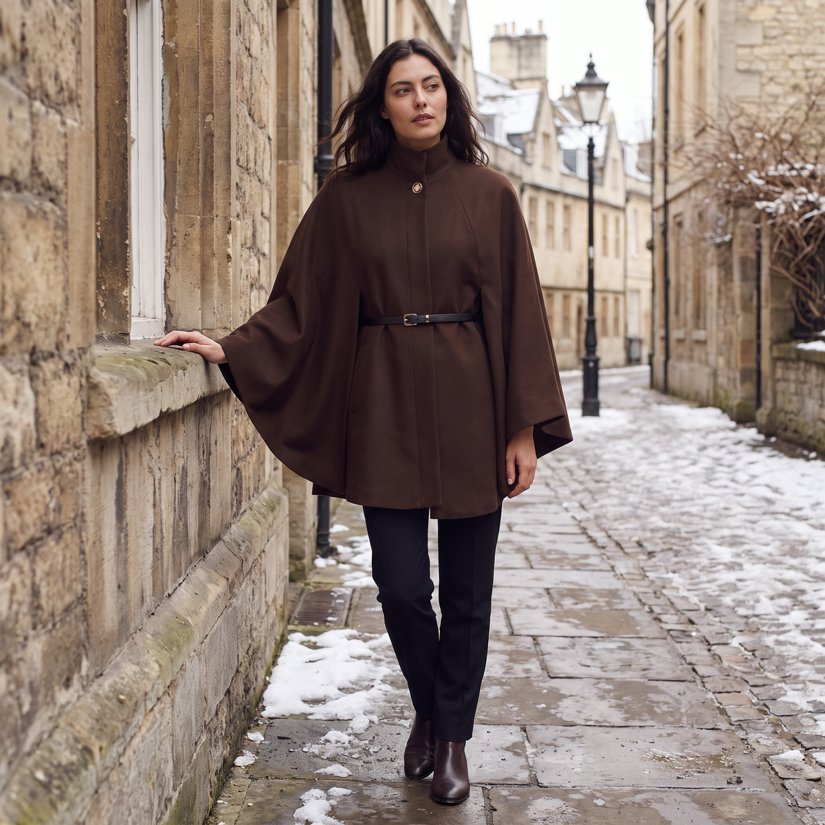 Long Knit Poncho – Cape Coat