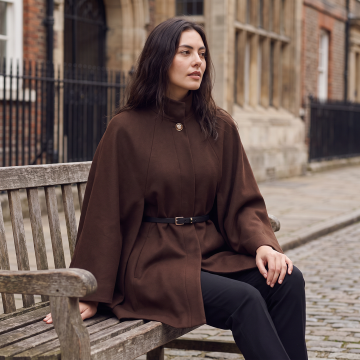 Long Knit Poncho – Cape Coat