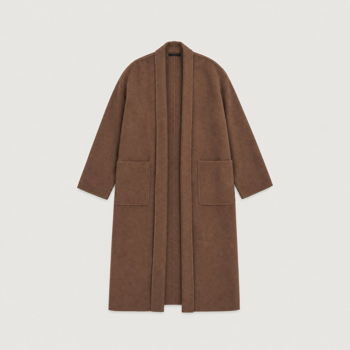 Long Open-Front Cardigan