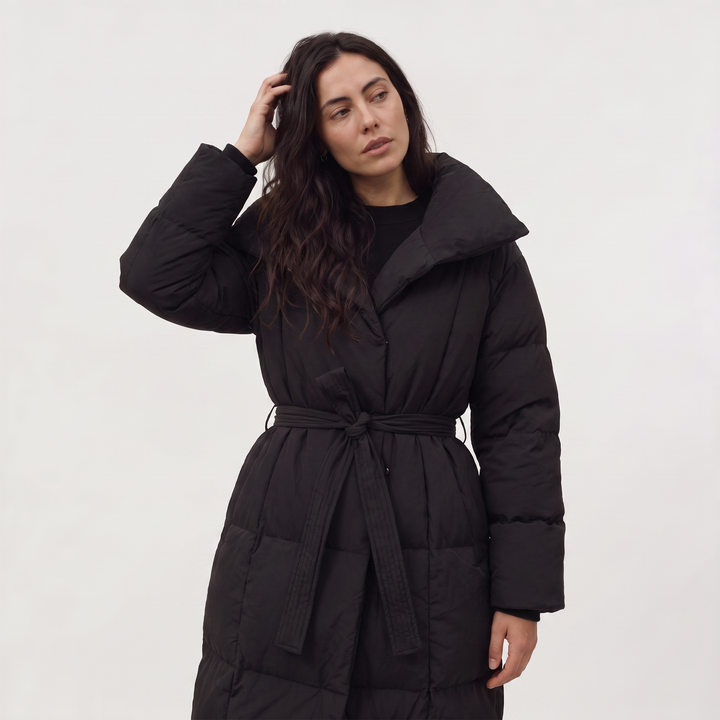 Long Line Hooded Puffer Coat