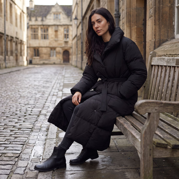 Long Line Hooded Puffer Coat