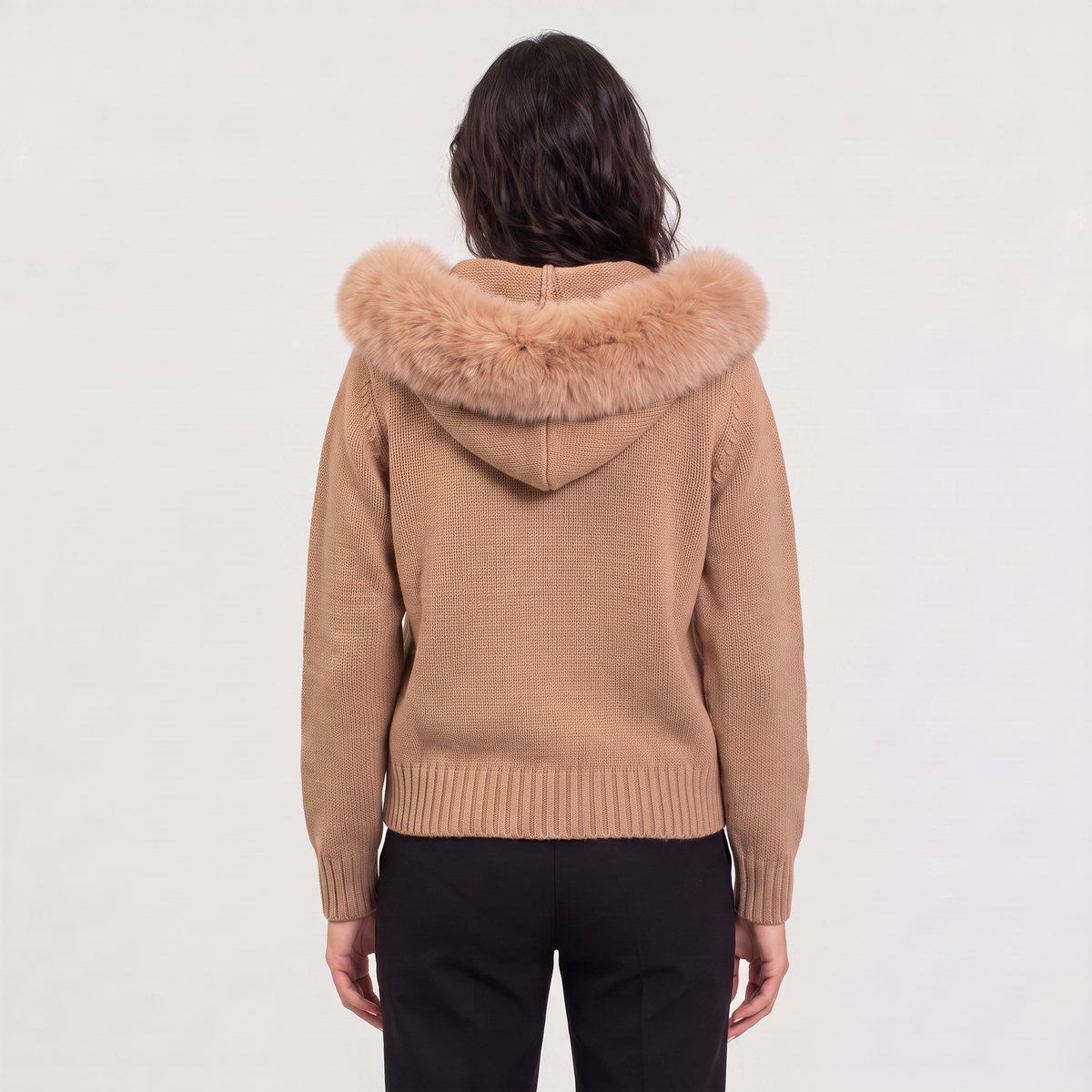 Fur Collar Cardigan Jacket