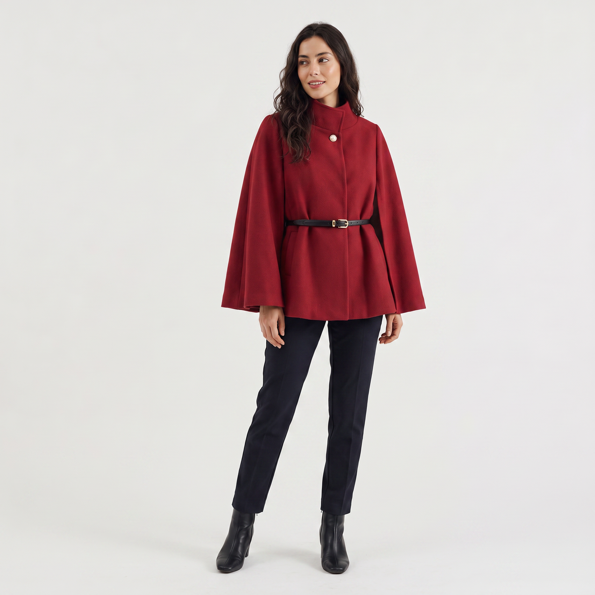Belted Cloak Coat