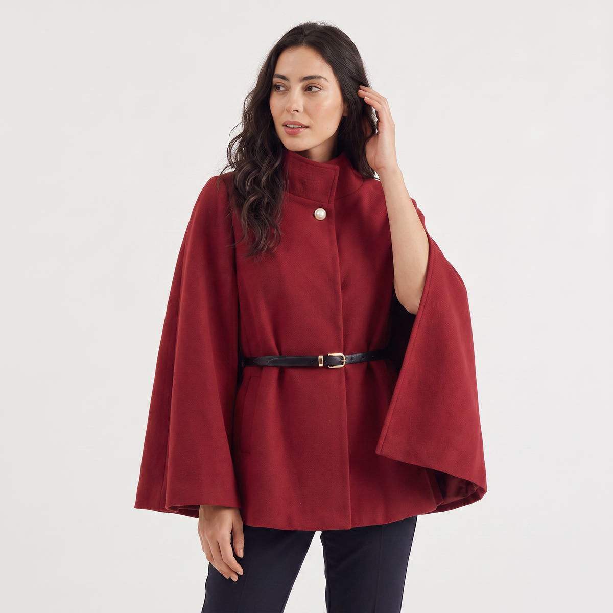 Belted Cloak Coat