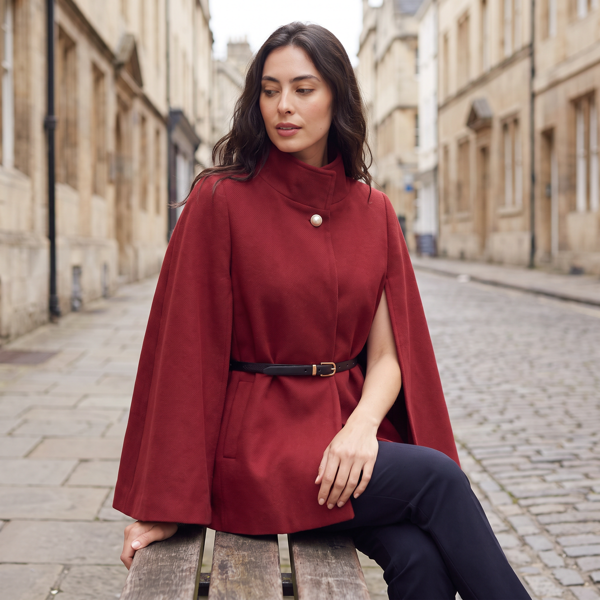 Belted Cloak Coat