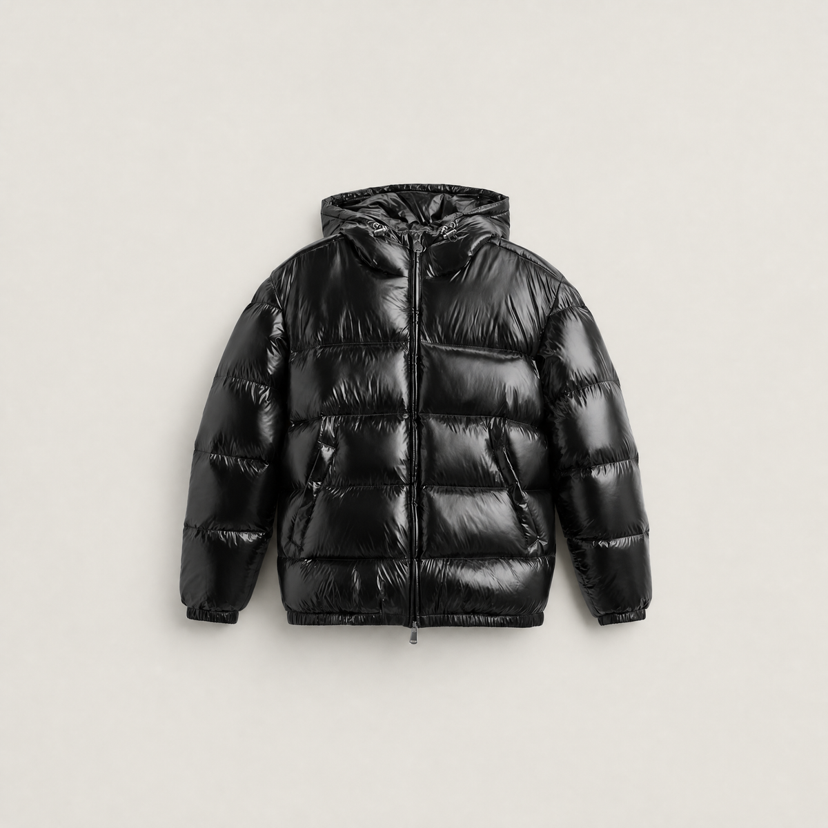 Hooded Glossy Puffer Jacket