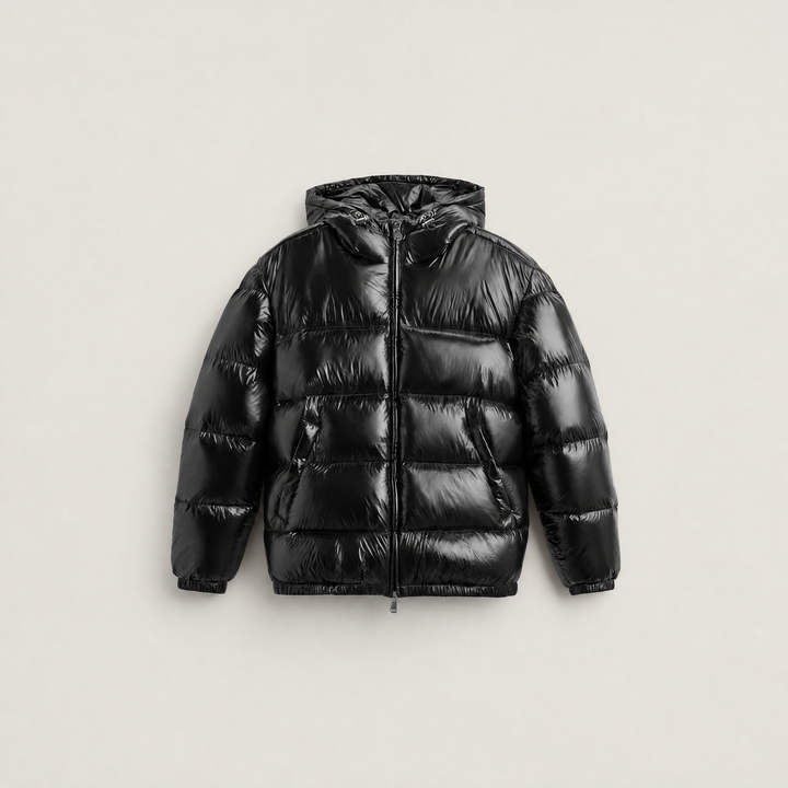 Hooded Glossy Puffer Jacket