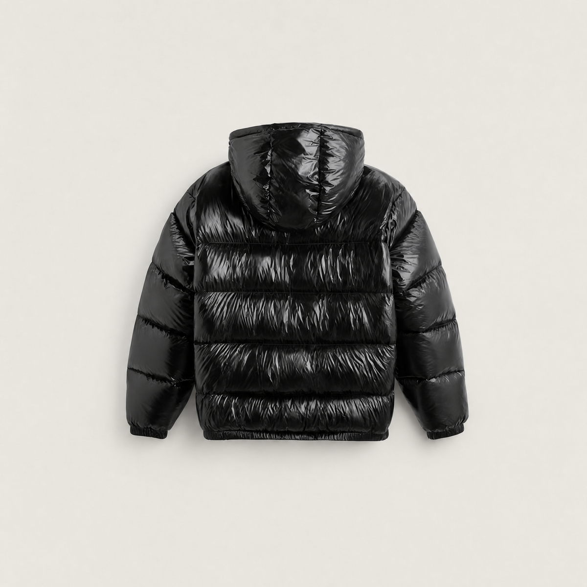 Hooded Glossy Puffer Jacket