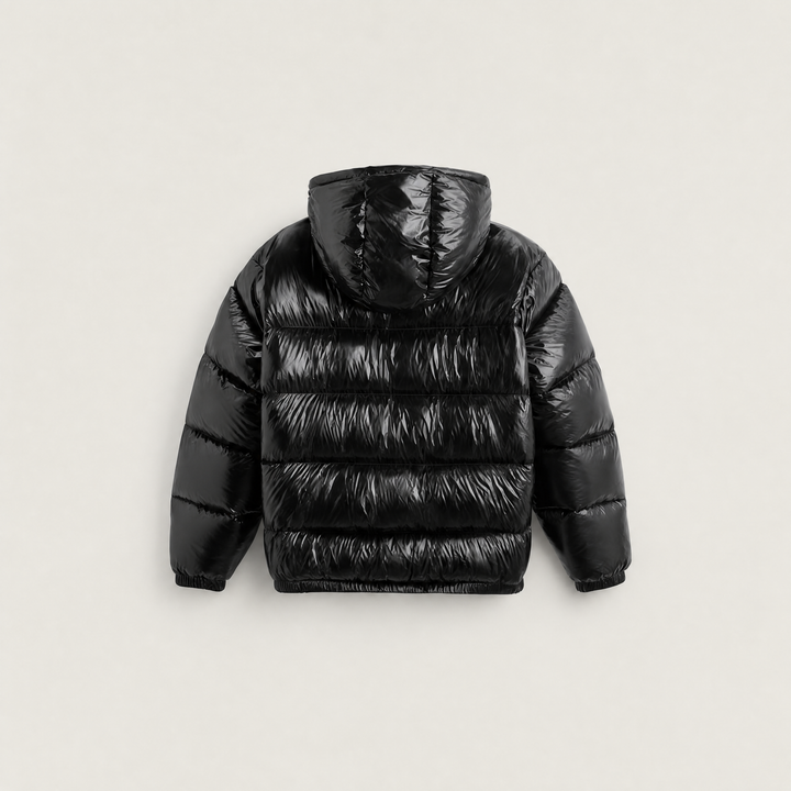 Hooded Glossy Puffer Jacket