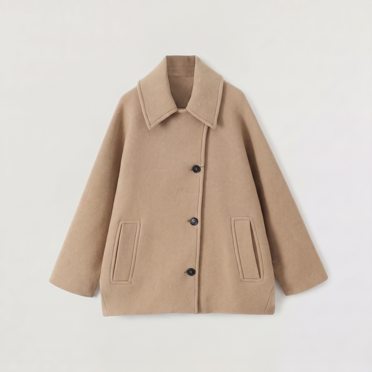 Oversized Wool Blend Coat