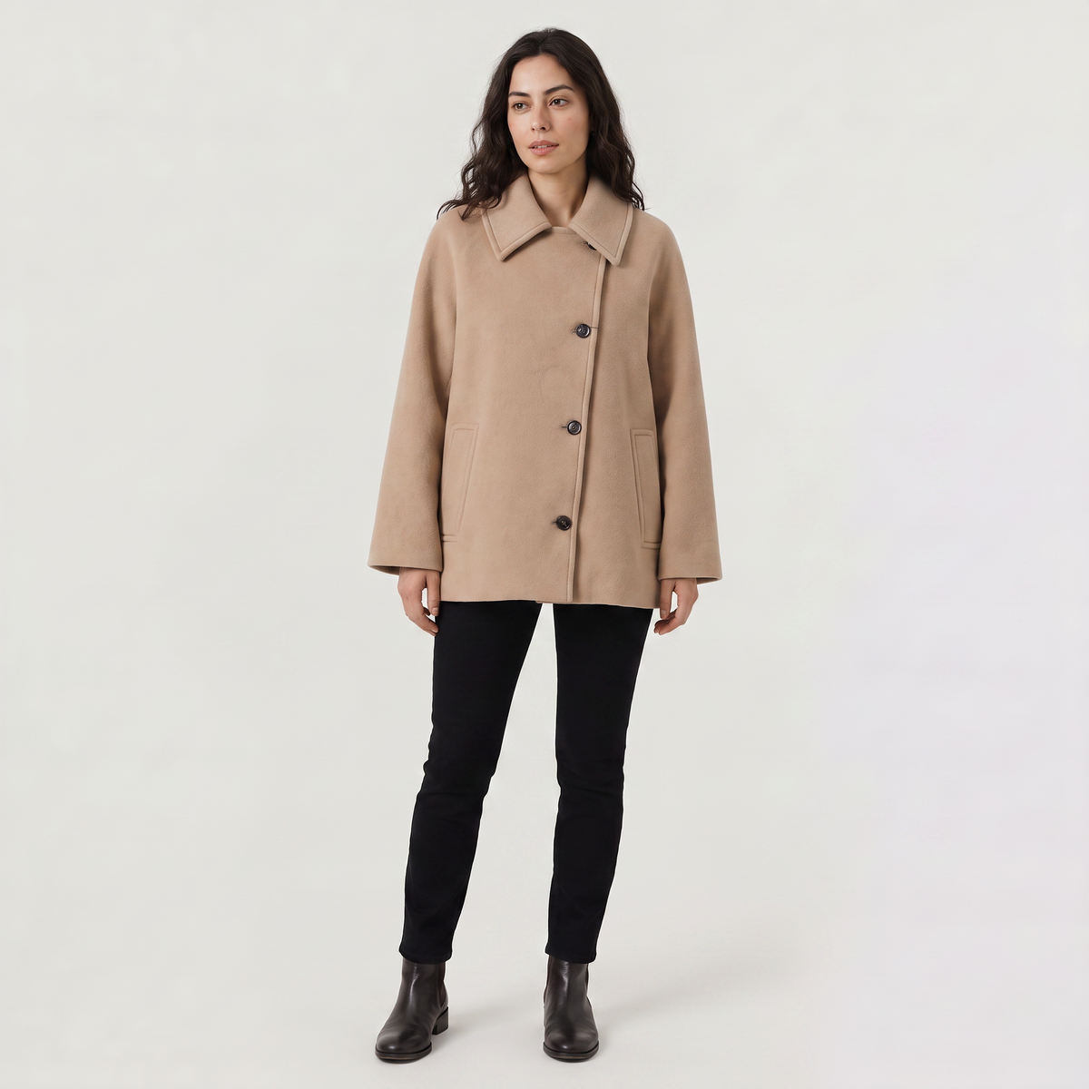 Oversized Wool Blend Coat