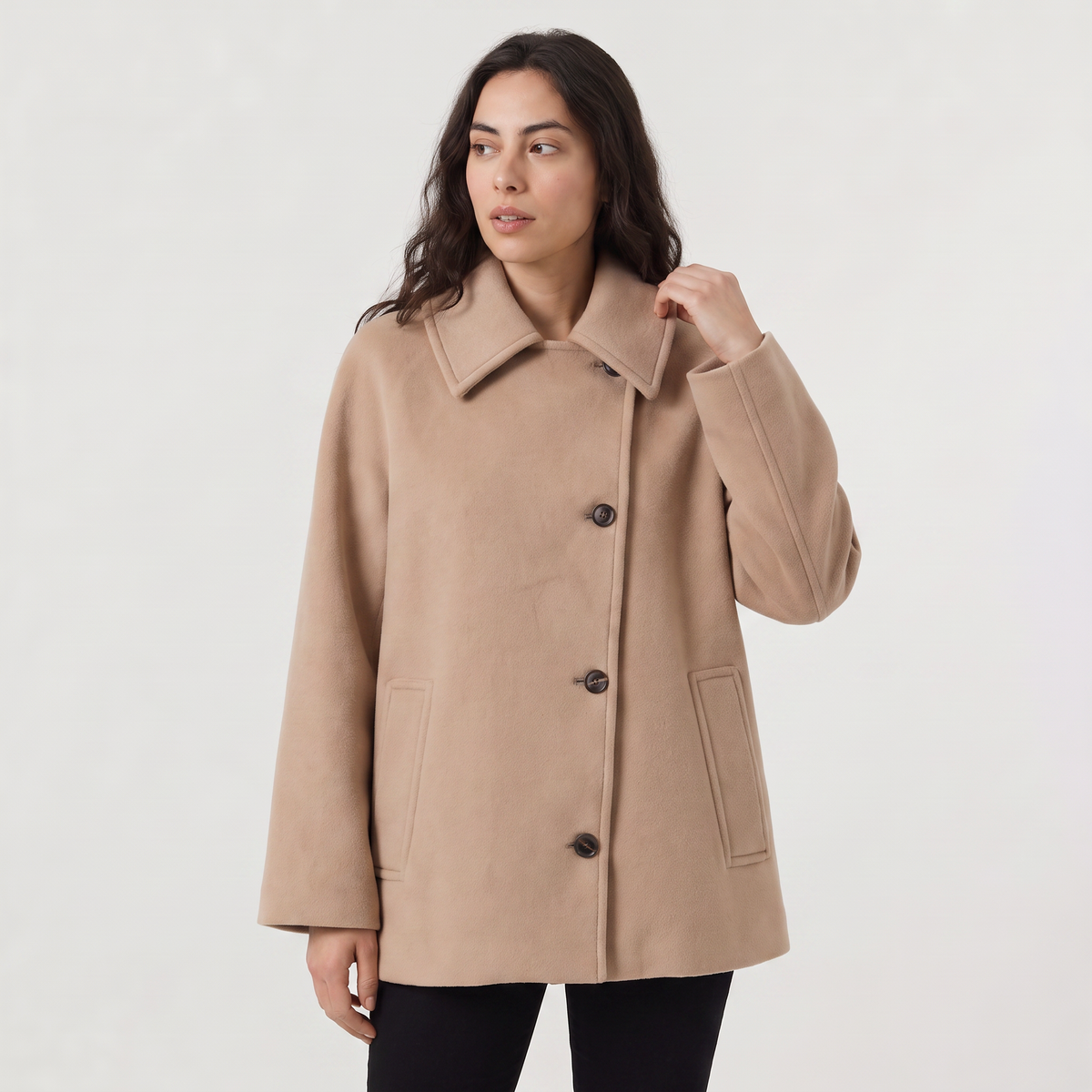 Oversized Wool Blend Coat