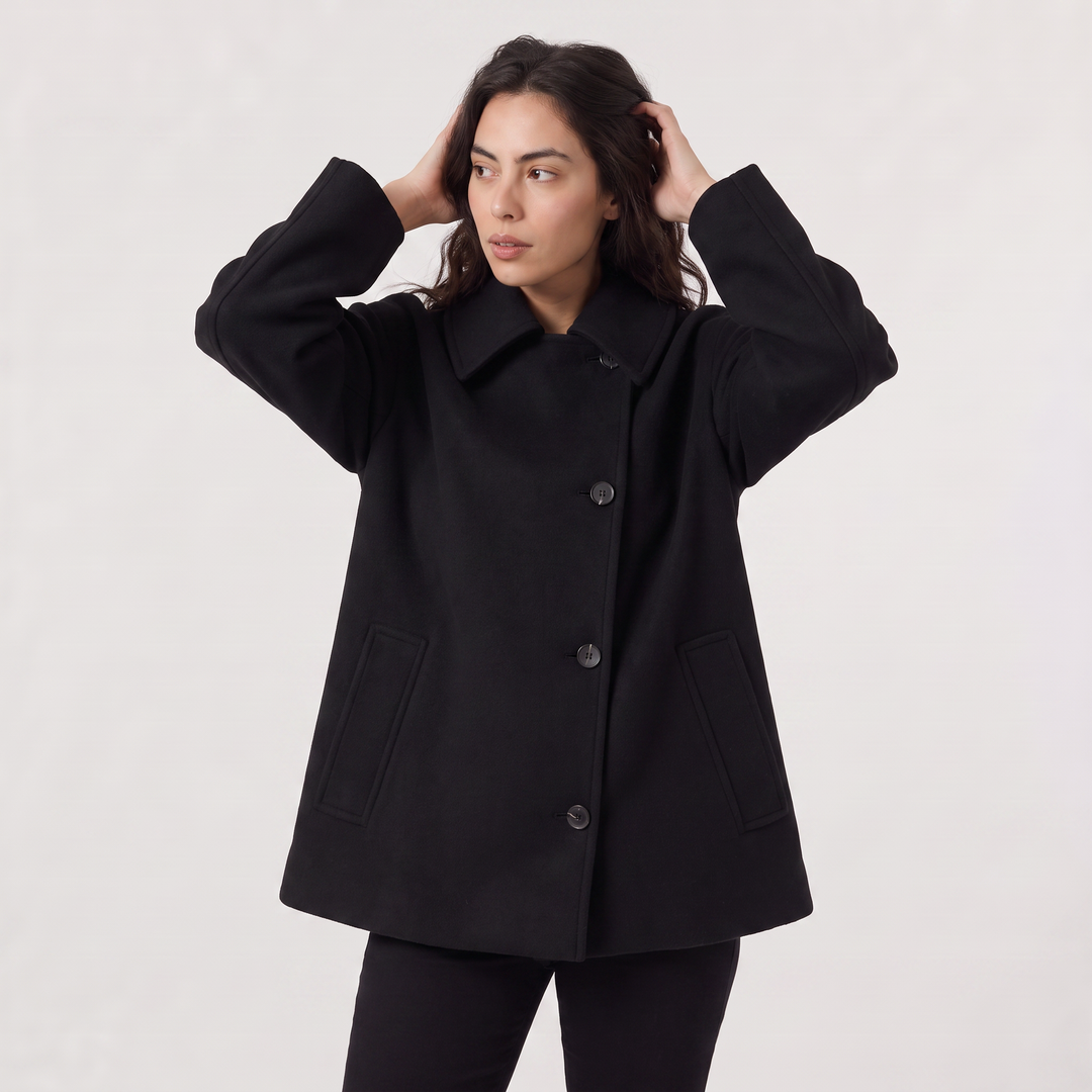 Oversized Wool Blend Coat