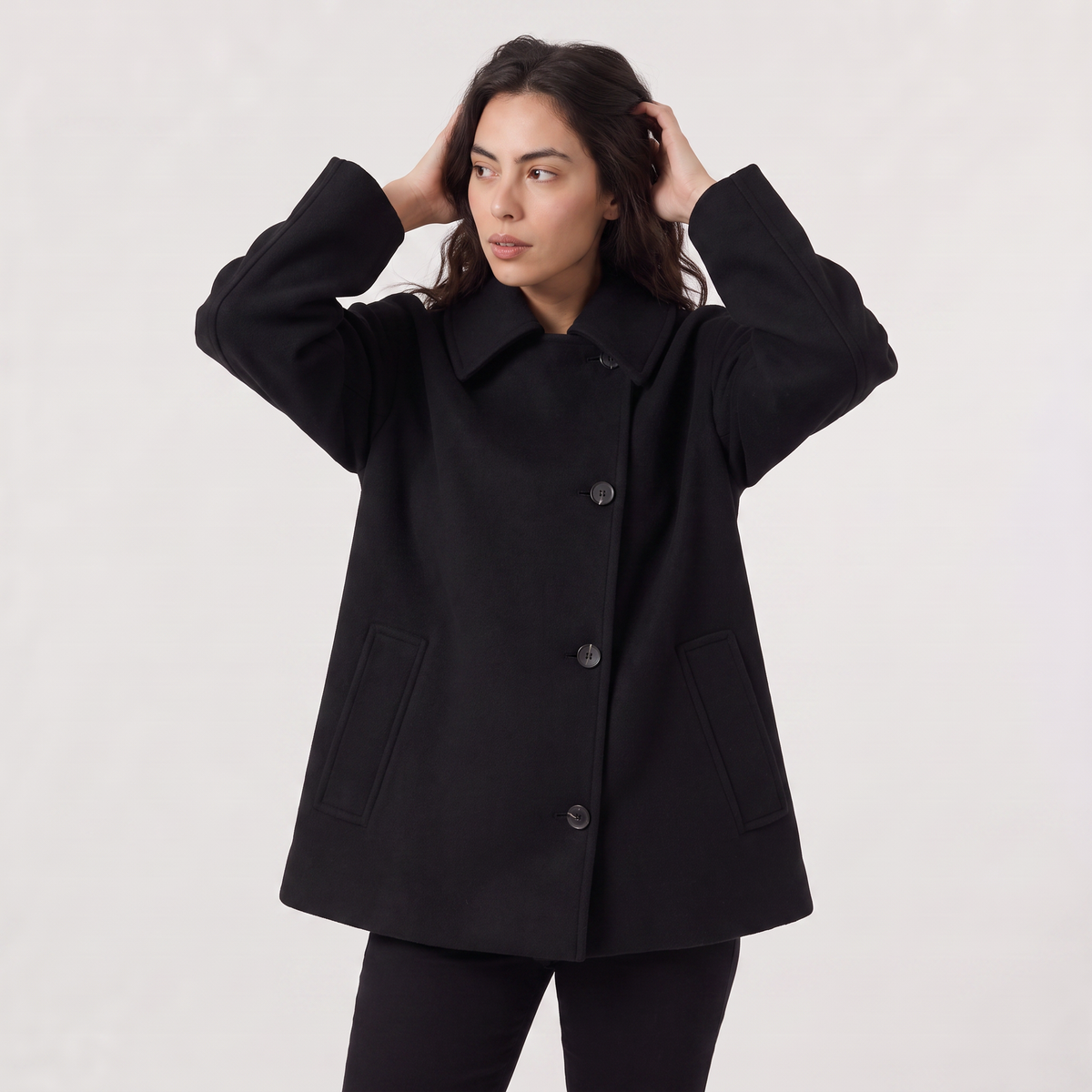 Oversized Wool Blend Coat