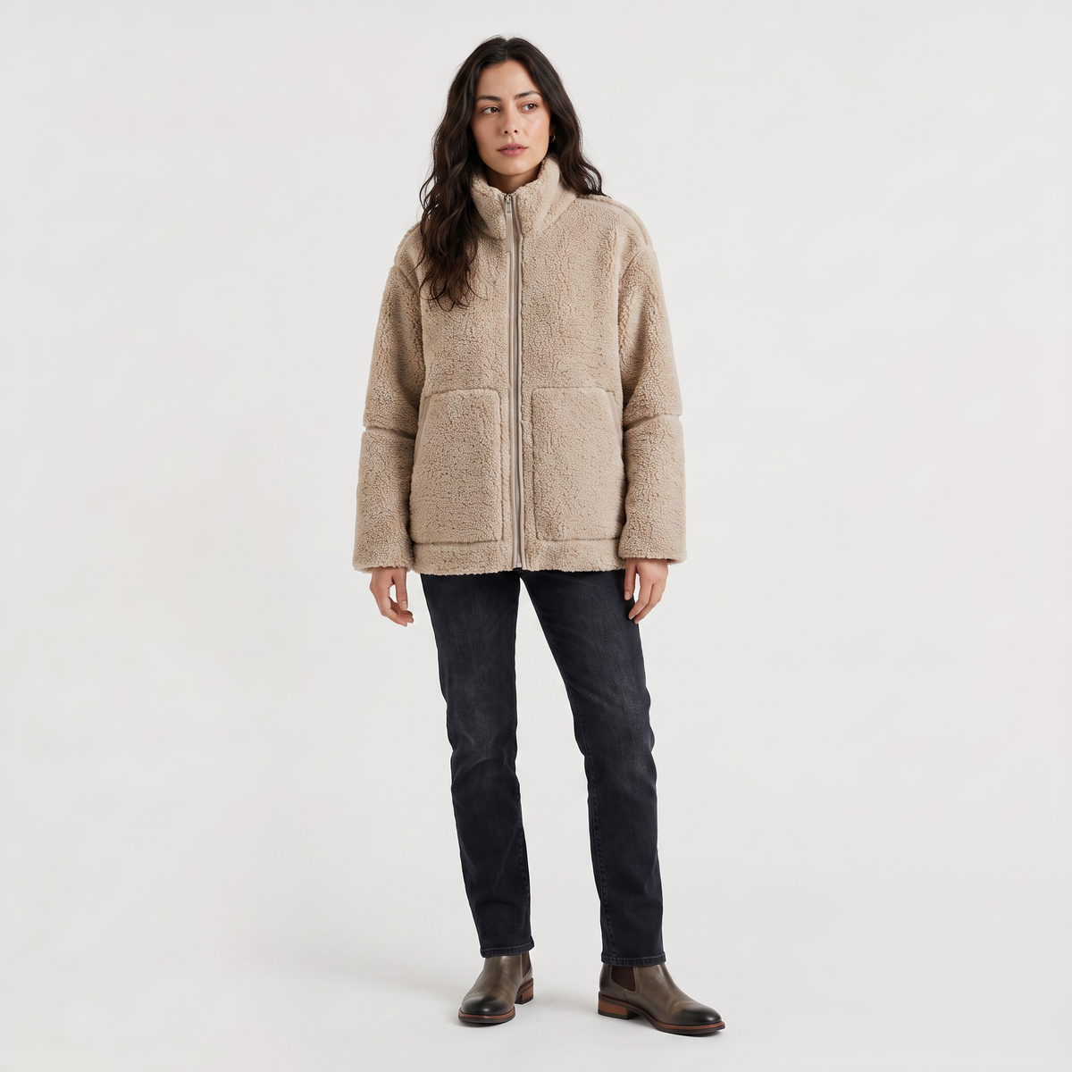 Teddy Zip-Up Jacket