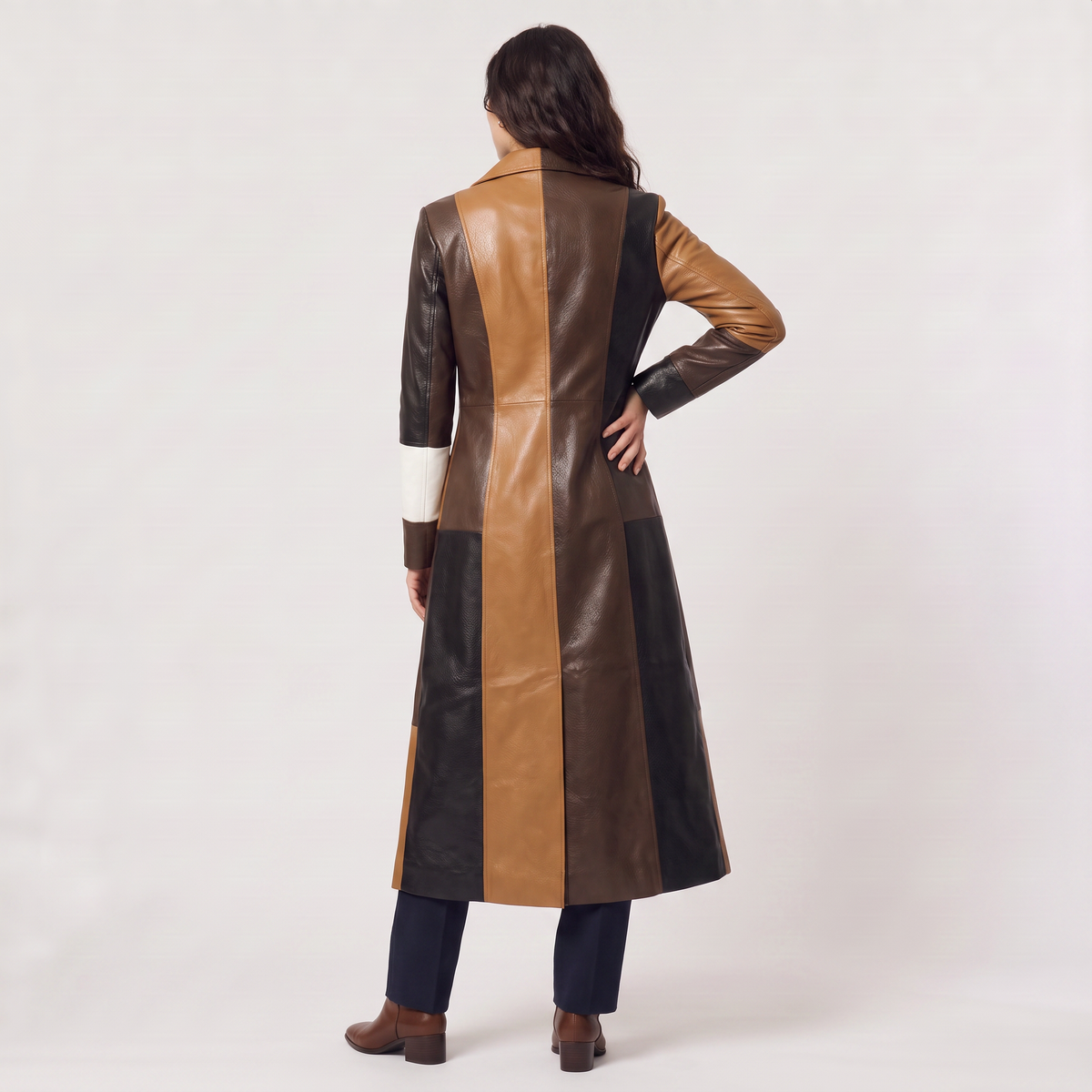Patchwork Trench Coat