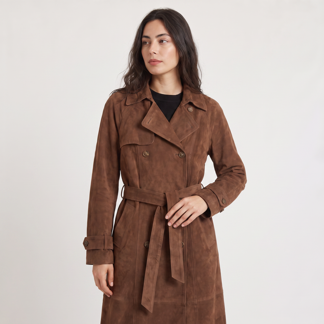 Everyday Suede Trench Coat