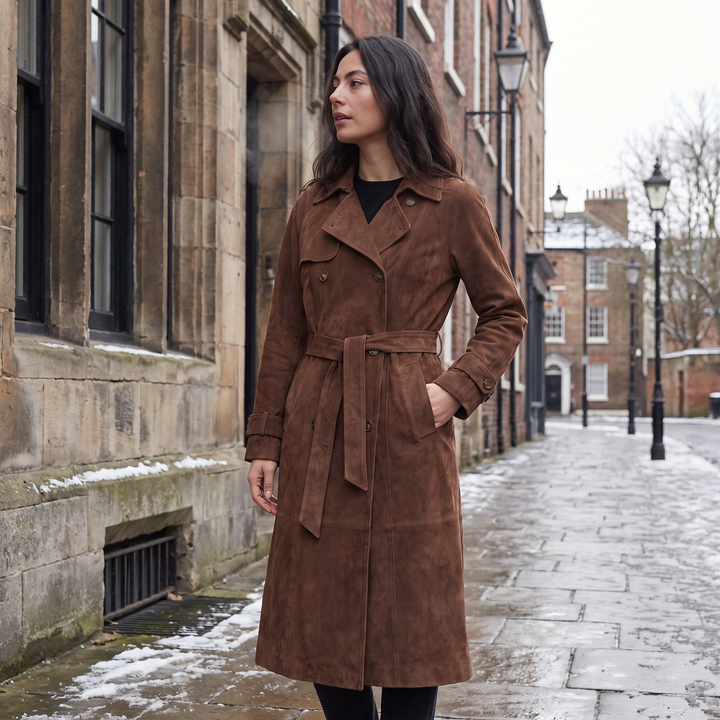 Everyday Suede Trench Coat