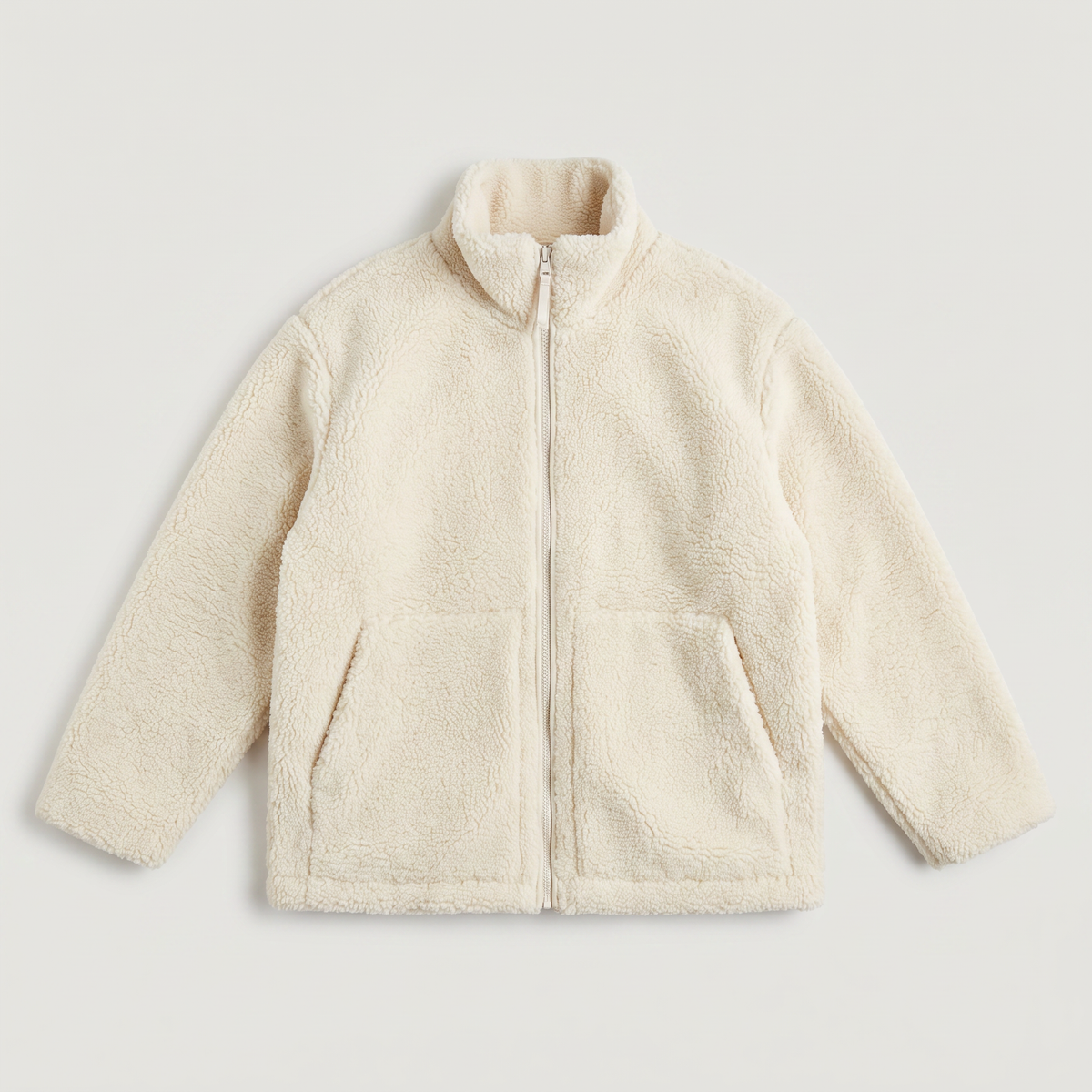 Teddy Fleece Zip-Up Jacket