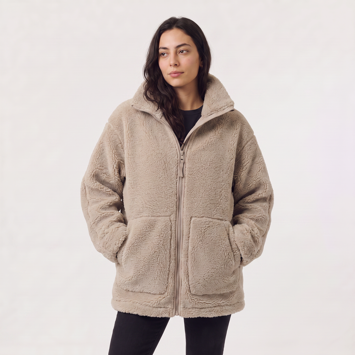Teddy Fleece Zip-Up Jacket