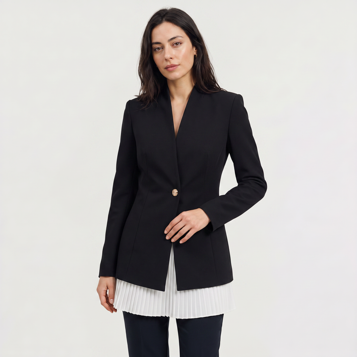 Lace Single-Breasted Blazer