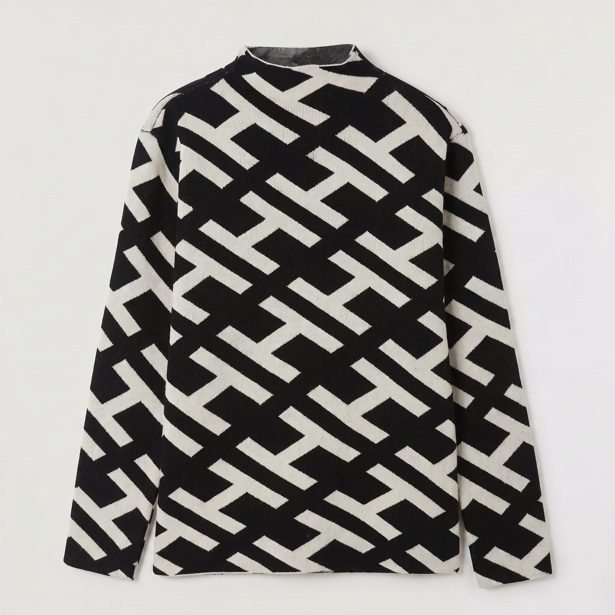 Velvet Knit Turtleneck Sweater