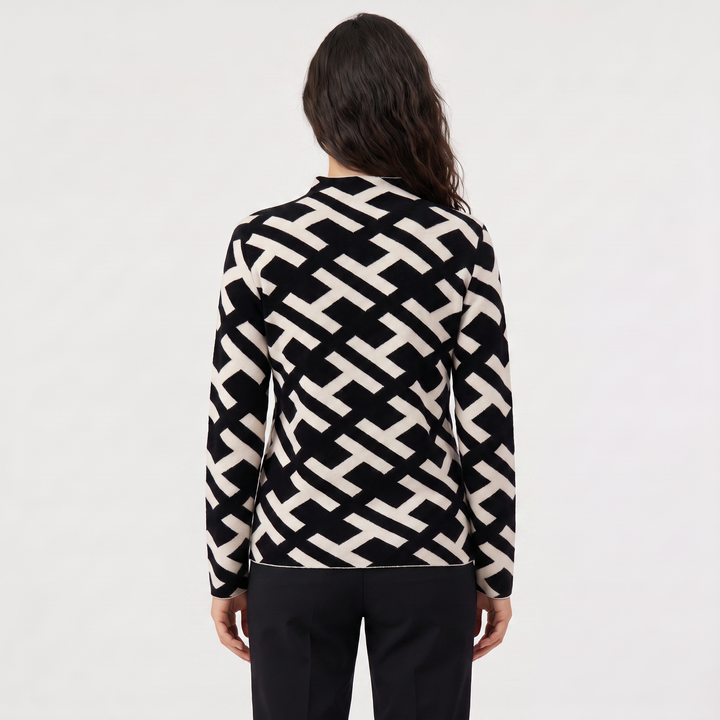 Velvet Knit Turtleneck Sweater
