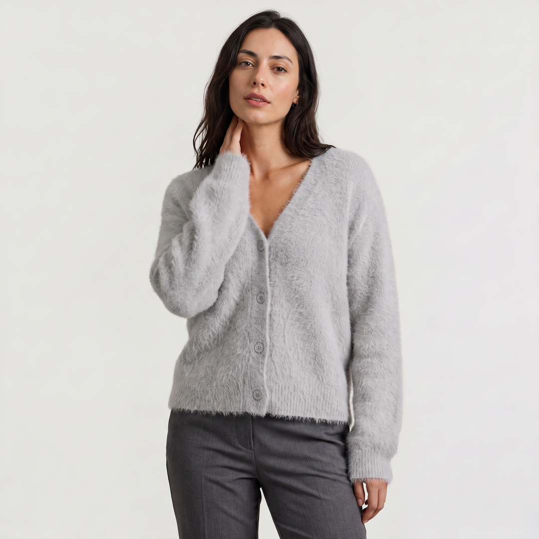 Everyday Button-Front Knit Cardigan