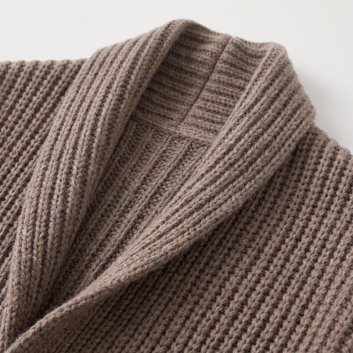 Long Open-Front Chunky Knit Cardigan