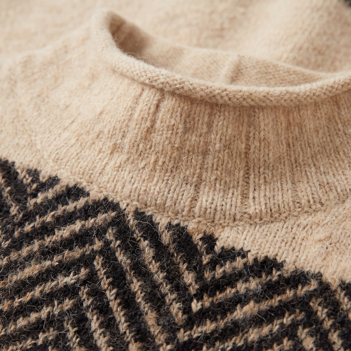 Relaxed Turtleneck Knit Sweater
