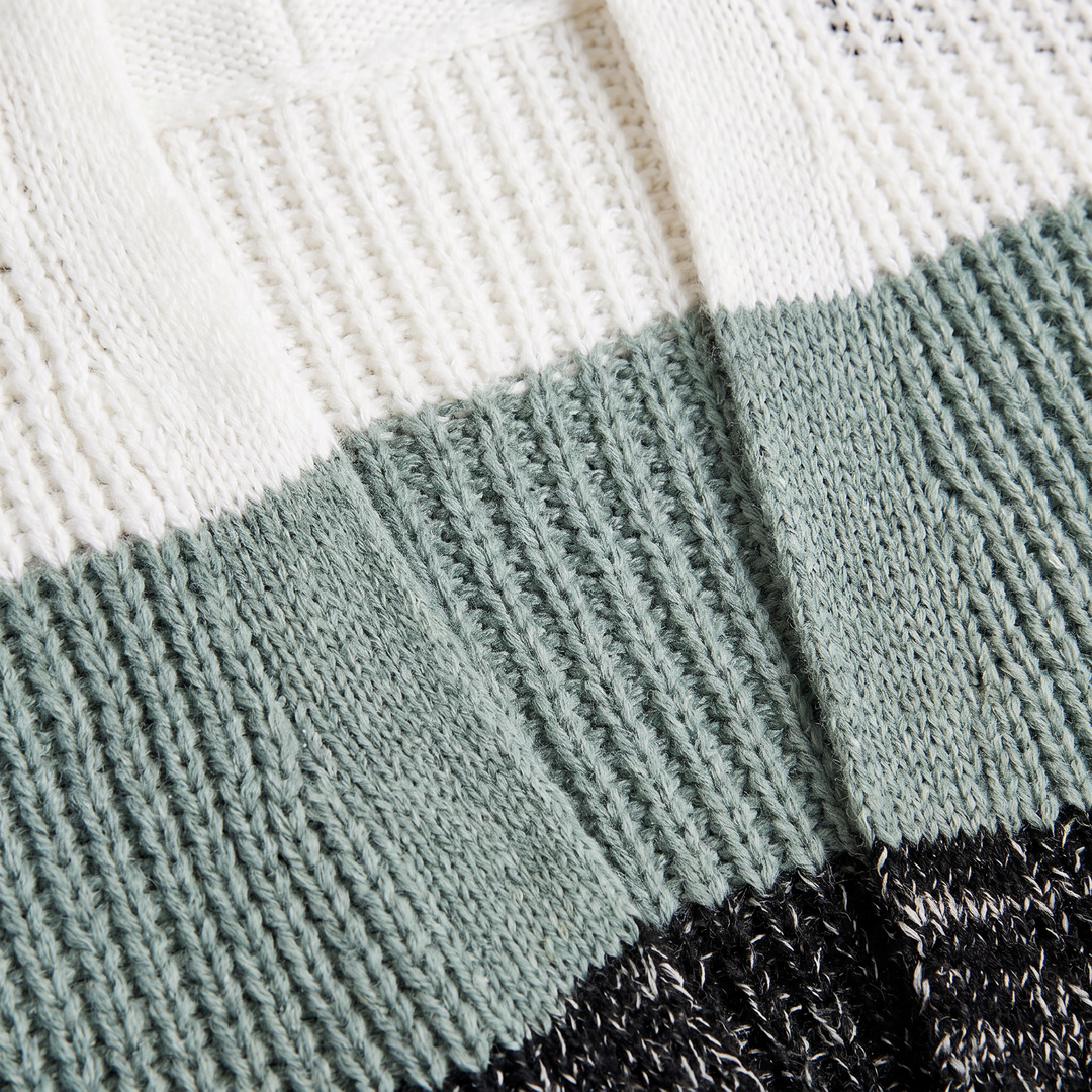 Lightweight Open-Front Knit Cardigan