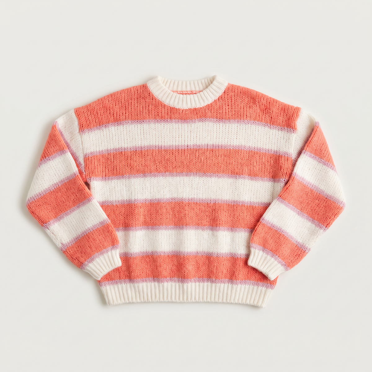 Striped Knit Casual Sweater