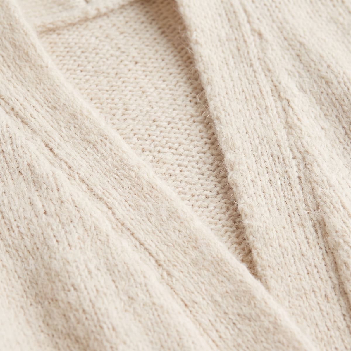 Fluffy Longline Open-Front Cardigan