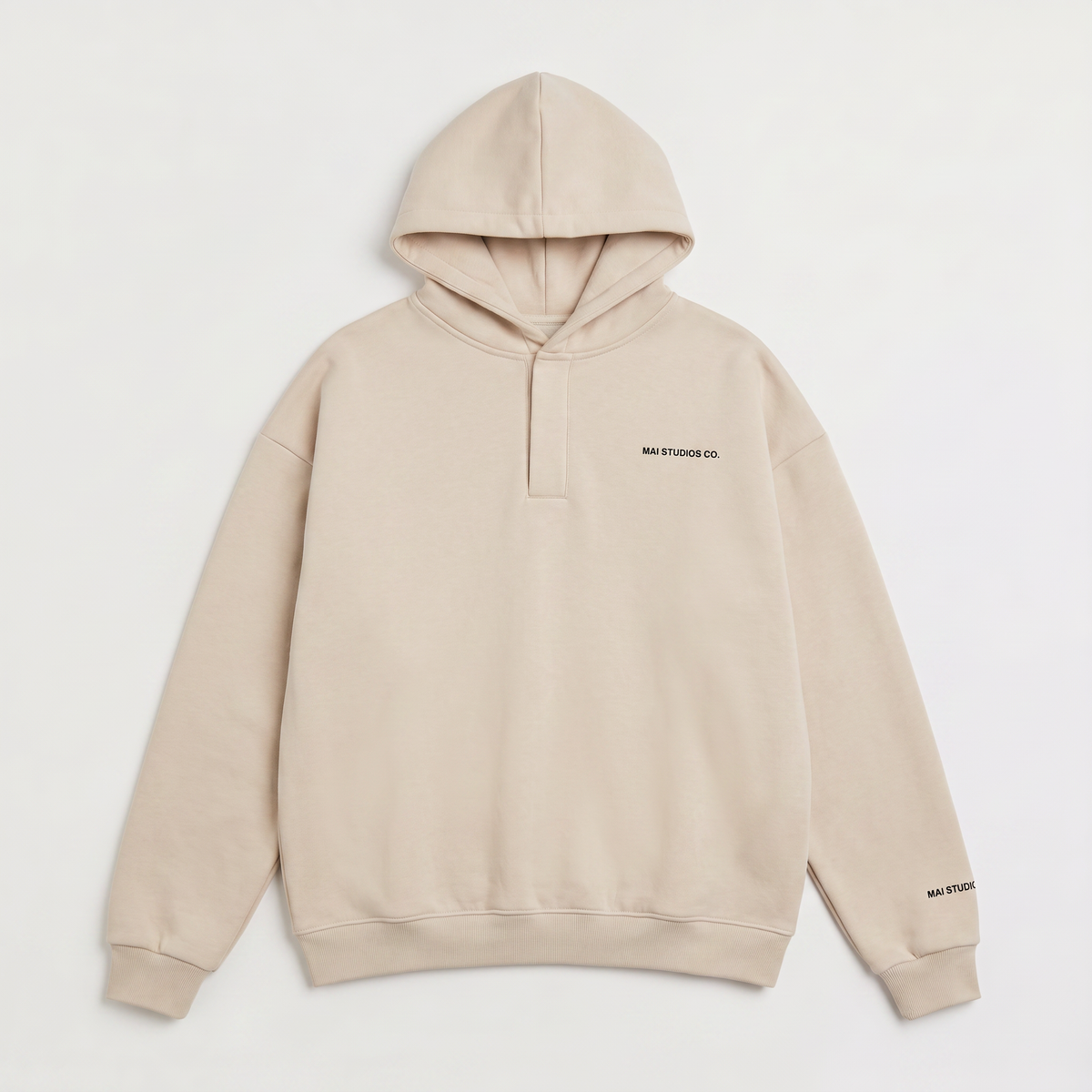 Oversized V-Neck Sweater Hoodie